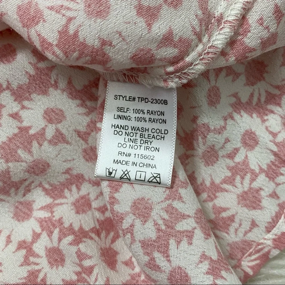 BNDI Pink Floral Print Dress - Picture 7 of 7